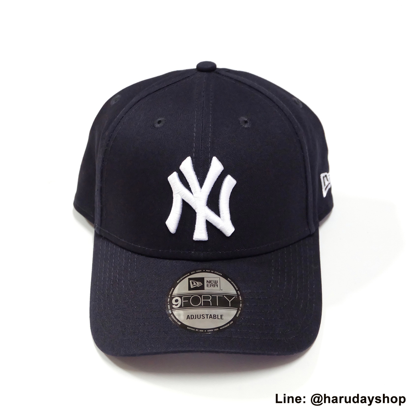 หมวก NY แบรนด์ NEW ERA สีกรมปักขาว