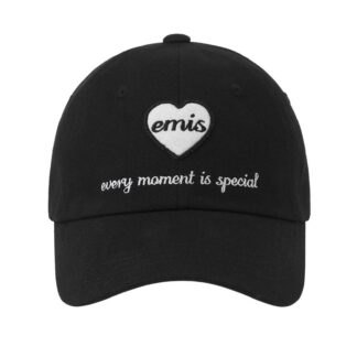 หมวก emis สีดำ (HEART WAPPEN BALL CAP)