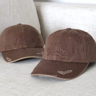 หมวก MLB รุ่น Vintage NY Yankees สีน้ำตาล