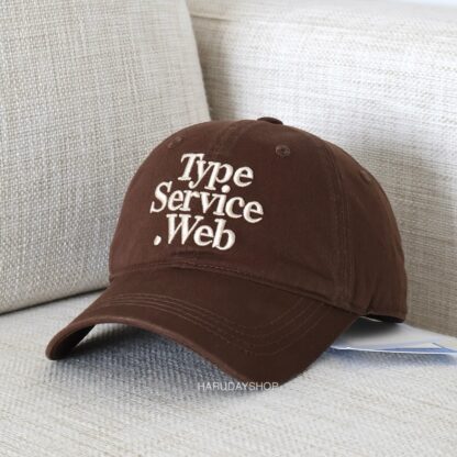 หมวก Type Service Web สีน้ำตาล