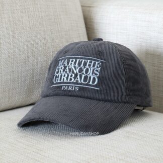 หมวก MARITHE สีชาโคล (CORDUROY CLASSIC LOGO CAP)