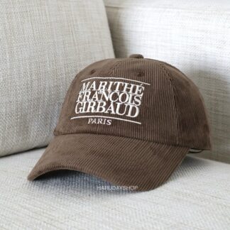 หมวก MARITHE สีน้ำตาล (CORDUROY CLASSIC LOGO CAP)