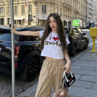 เสื้อ VINTAGE LEOPARD GURLS T-SHIRT