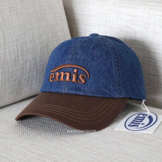 หมวก emis สี Blue/Brown (WASHED DENIM BALL CAP)