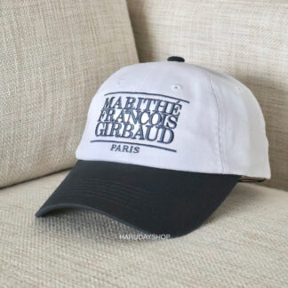 หมวก MARITHE สีเทาเข้ม (CLASSIC LOGO 6PANEL COLOR BLOCK CAP)