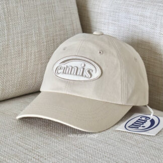 หมวก emis สีดำ (TONE ON TONE WAPPEN BALL CAP)